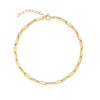 10kt Yellow Gold Paperlink Anklet