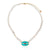 INSPIRE PEARL NECKLACE TURQUOISE