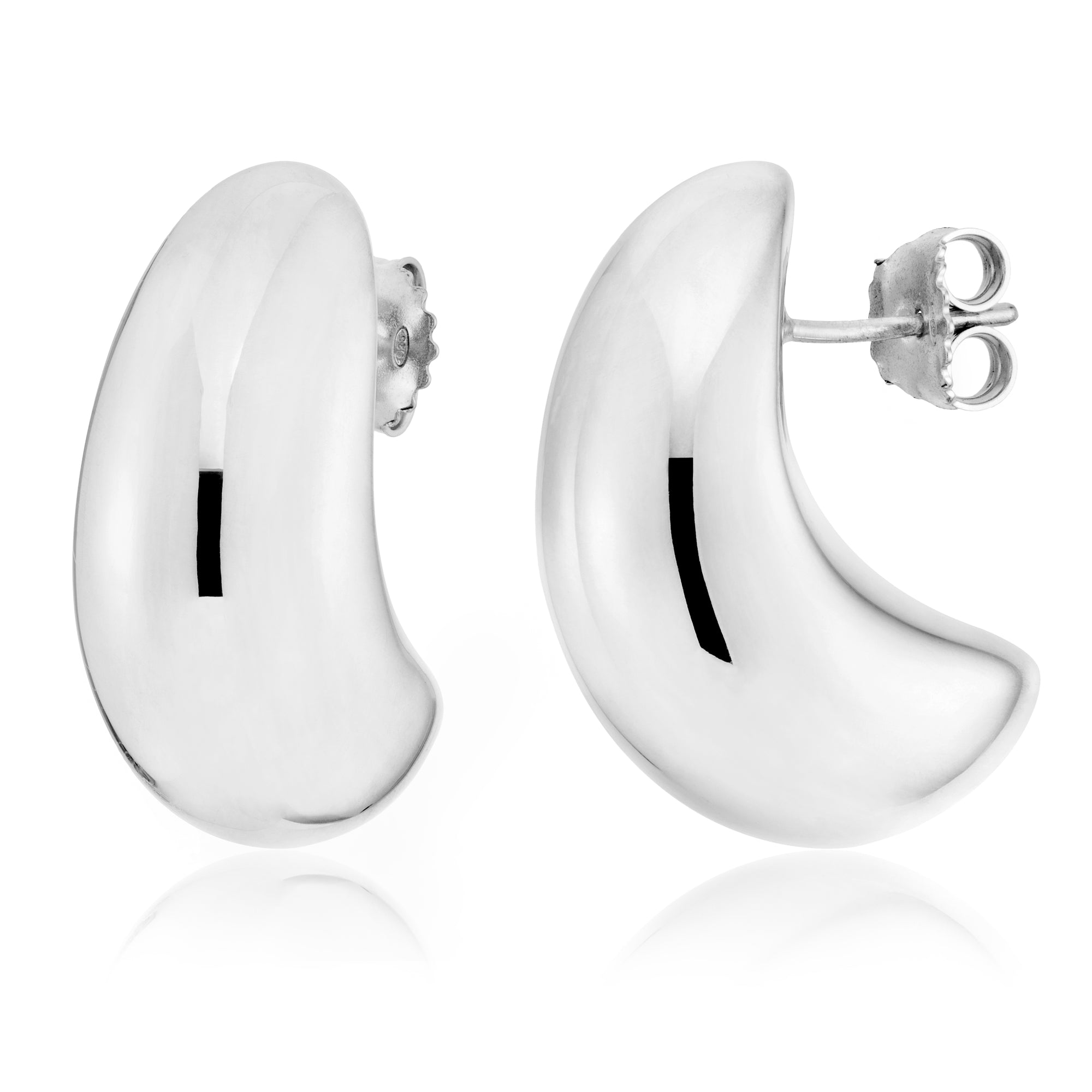 Chunky Moondrop Stud Earrings