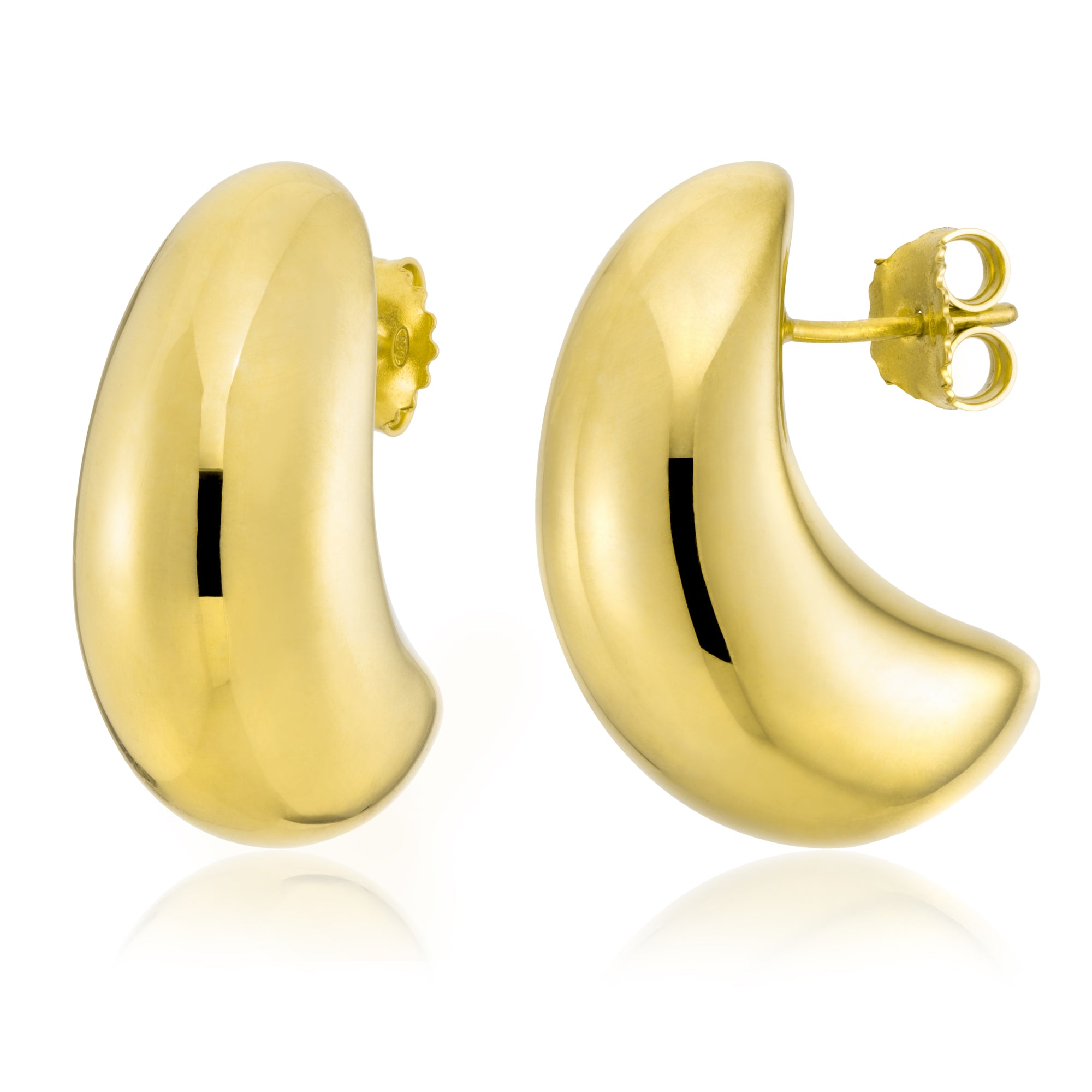 Chunky Moondrop Stud Earrings