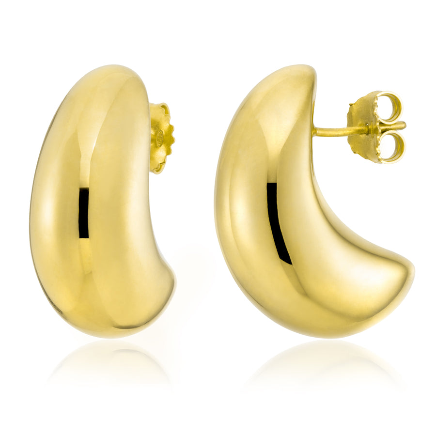 Chunky Moondrop Stud Earrings