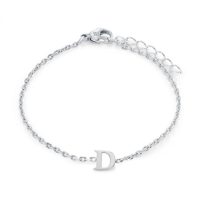 Veloria Stainless Steel  Initial Bracelet