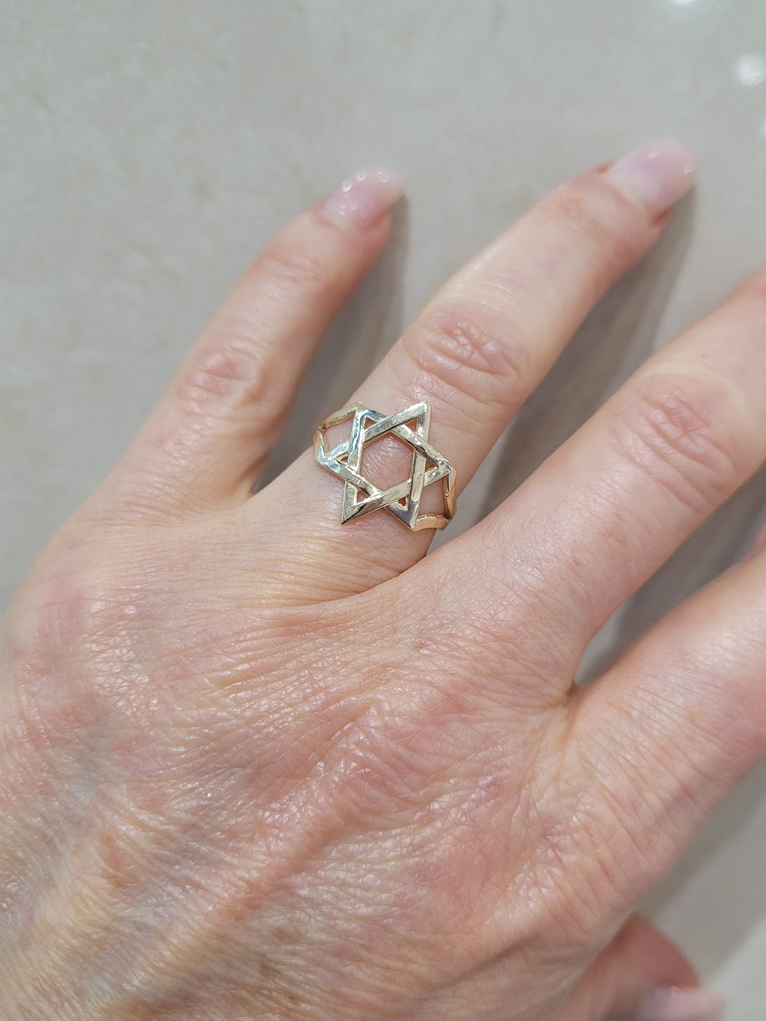 Stand with Me Star of David Ring