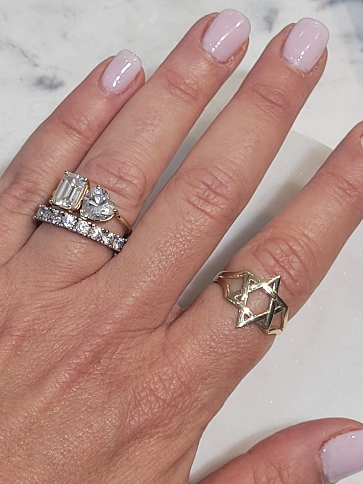 Stand with Me Star of David Ring