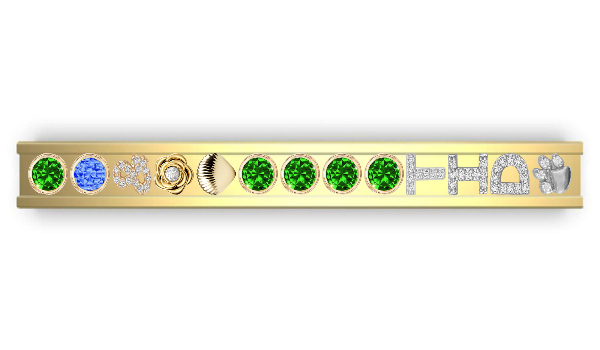 PERSONALIZED SKINNY CHARM BANGLE ™