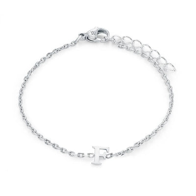 Veloria Stainless Steel  Initial Bracelet