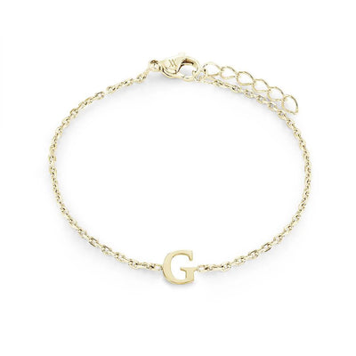 Veloria Stainless Steel  Initial Bracelet