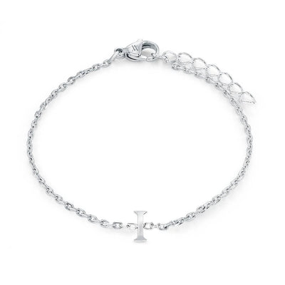 Veloria Stainless Steel  Initial Bracelet
