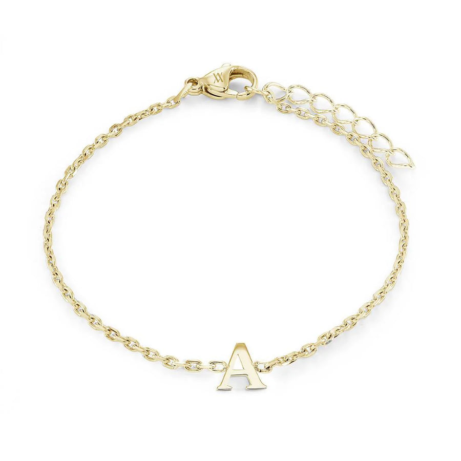 Veloria Stainless Steel  Initial Bracelet