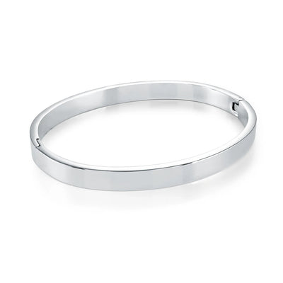 Veloria Stainless Steel 6mm Flat Bangle