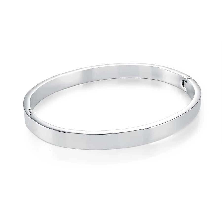Veloria Stainless Steel 6mm Flat Bangle