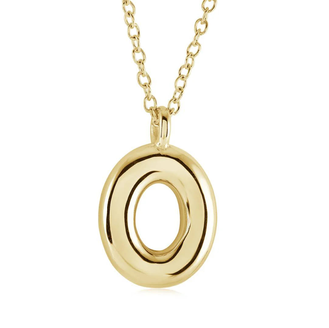 Bubble Initial Necklace