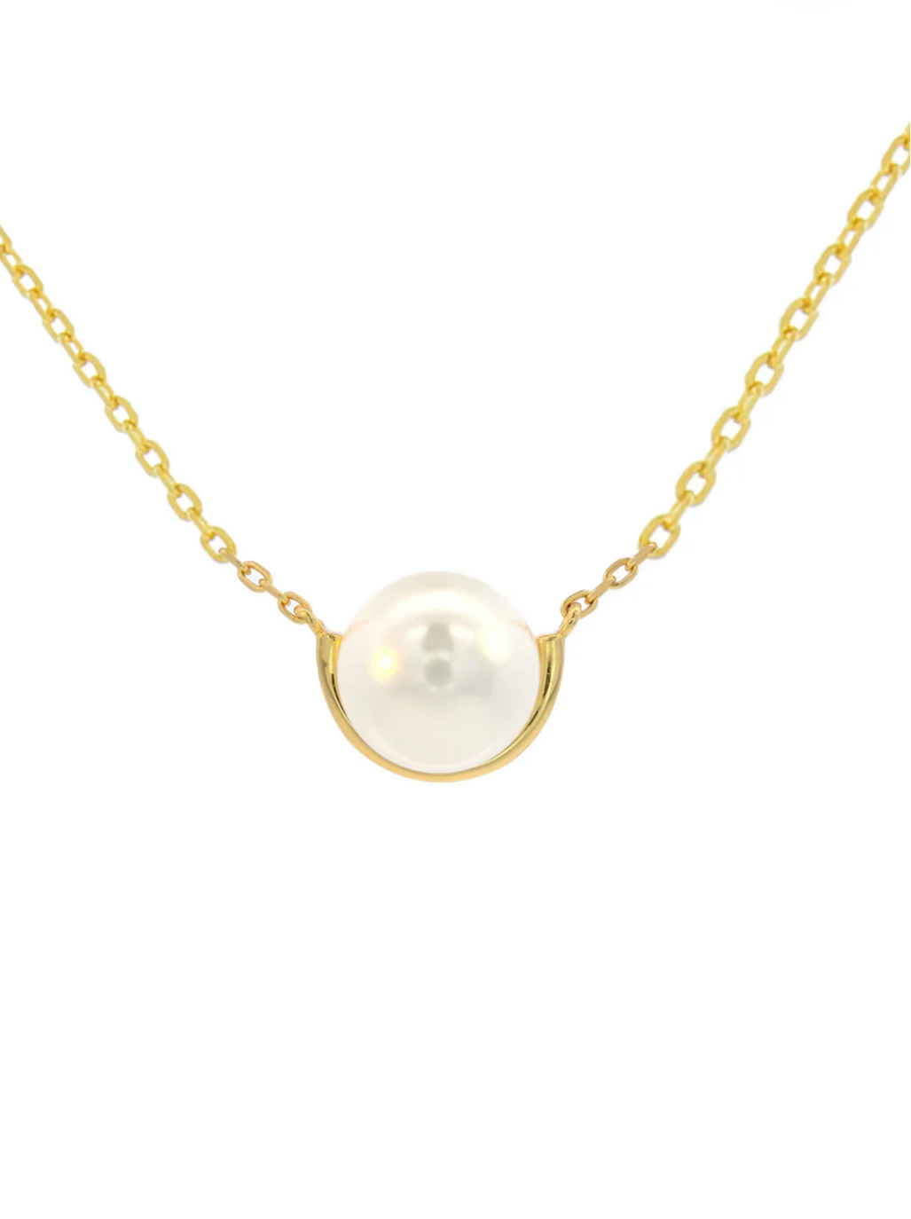 Georgini ADAGIO Crescent Nine-2-Five Pearl Necklace