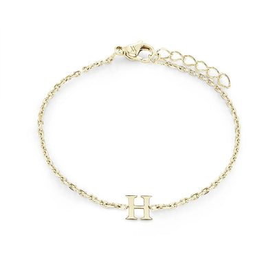 Veloria Stainless Steel  Initial Bracelet
