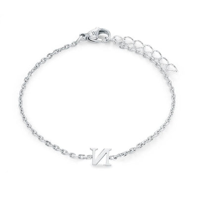 Veloria Stainless Steel  Initial Bracelet
