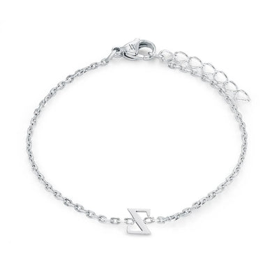 Veloria Stainless Steel  Initial Bracelet