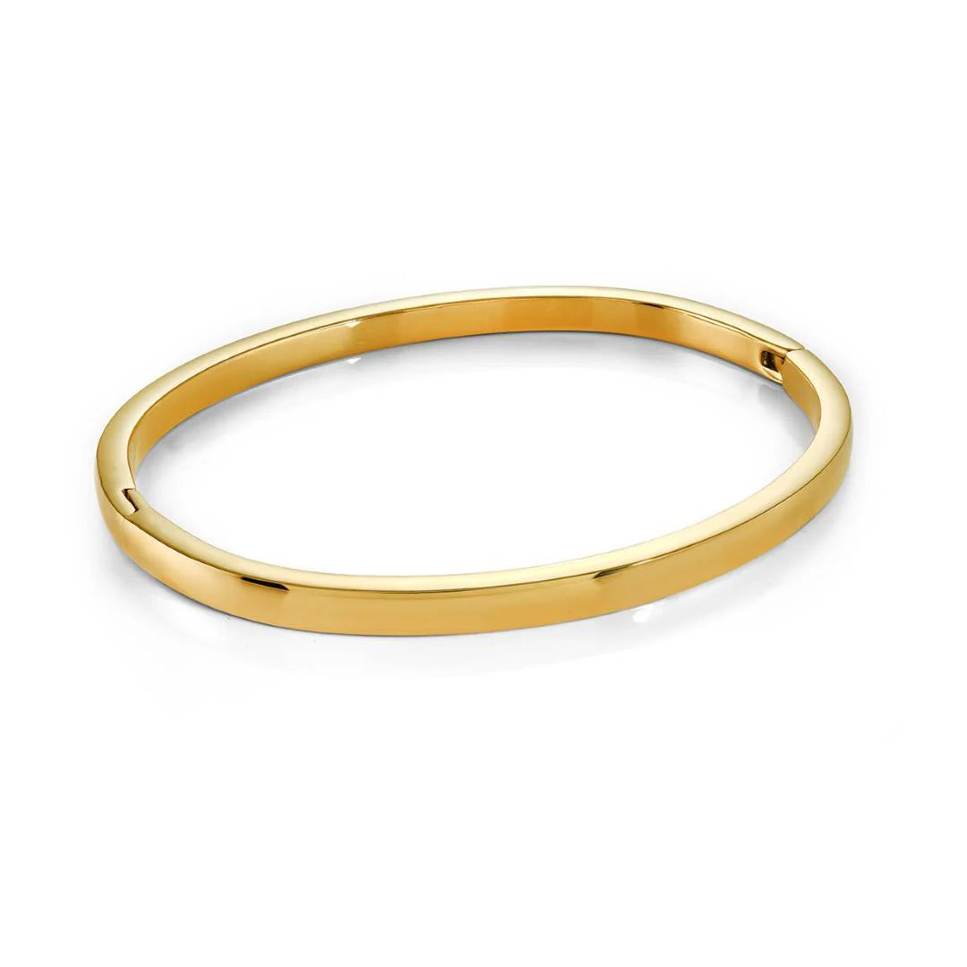 Veloria Stainless Steel 4mm Curved Bangle
