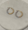 10kt gold Small Shimmer Hoops