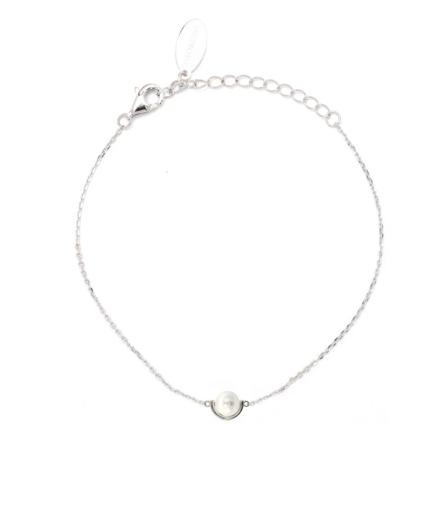 Georgini ADAGIO Crescent Nine-2-Five Pearl Bracelet