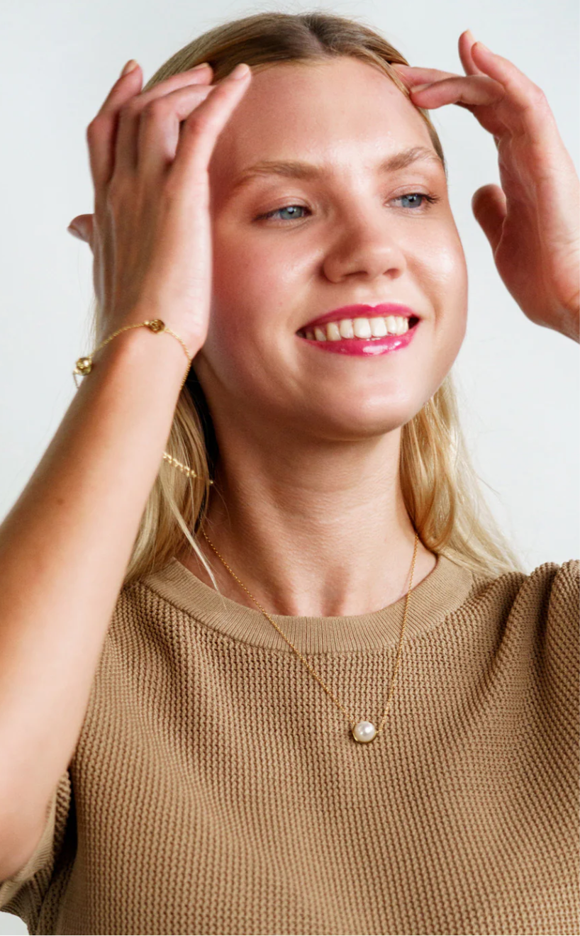 Georgini ADAGIO Crescent Nine-2-Five Pearl Necklace