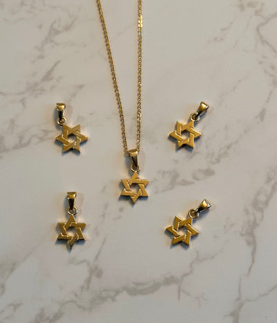 The Perfect 10kt gold Mini Star of David pendant