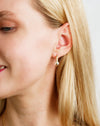 Georgini ADAGIO Nine-2-Five Pearl Oval Hoops
