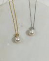 Cultured Pearl and Diamond Cluster Pendant