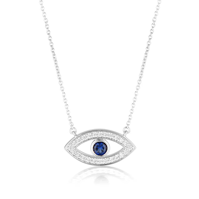 ROCK STAR BLUE EVIL EYE PENDANT