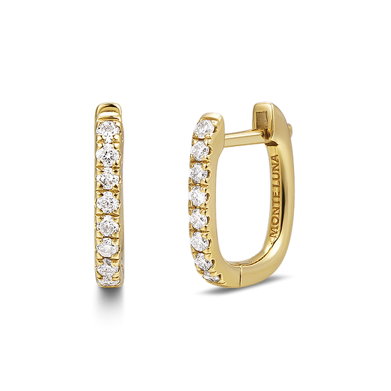 MONTE LUNA Diamond Huggie Earrings