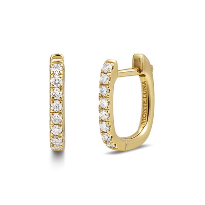 MONTE LUNA Diamond Huggie Earrings