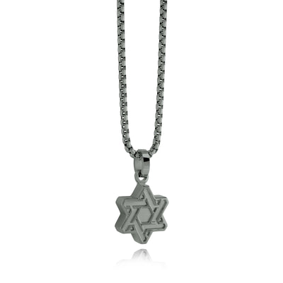 Italgem Matte Polish Star of David Necklace