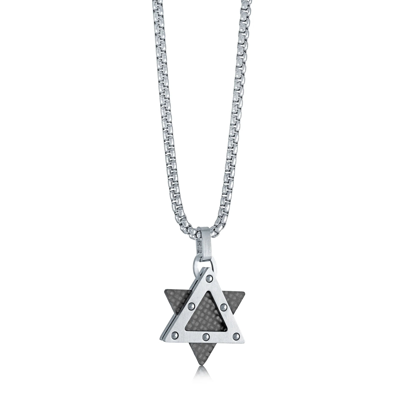 Carbon Fibre Star of David Pendant