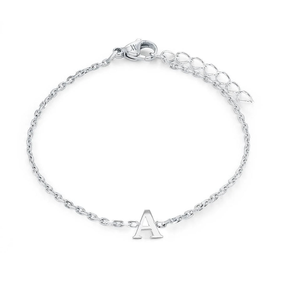 Veloria Stainless Steel  Initial Bracelet