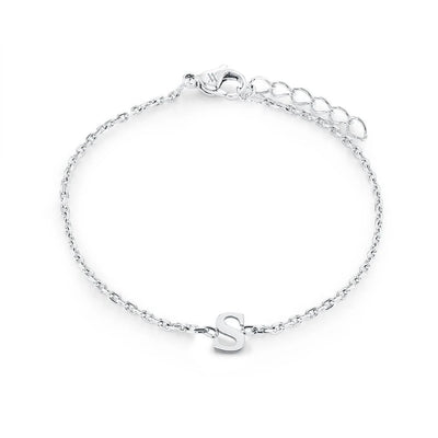 Veloria Stainless Steel  Initial Bracelet