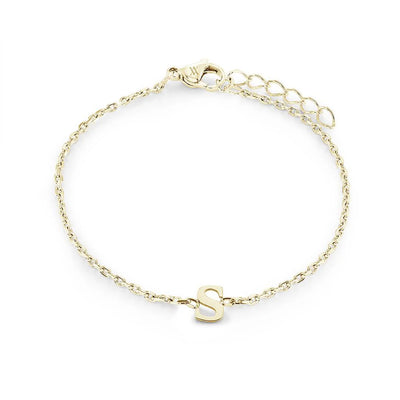 Veloria Stainless Steel  Initial Bracelet