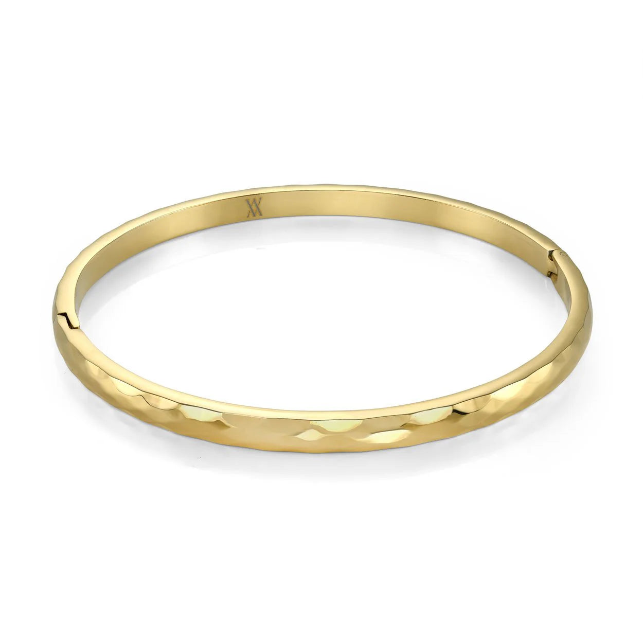Veloria Stainless Steel Textured 4mm Bangle