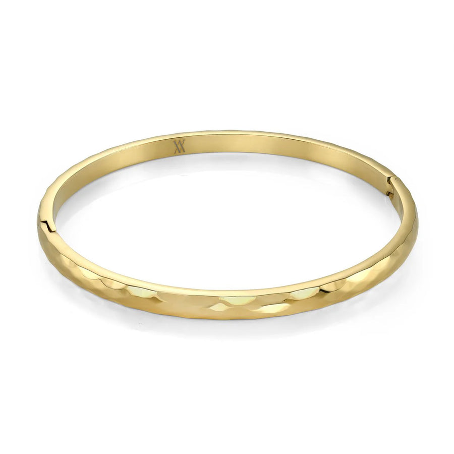 Veloria Stainless Steel Textured 4mm Bangle