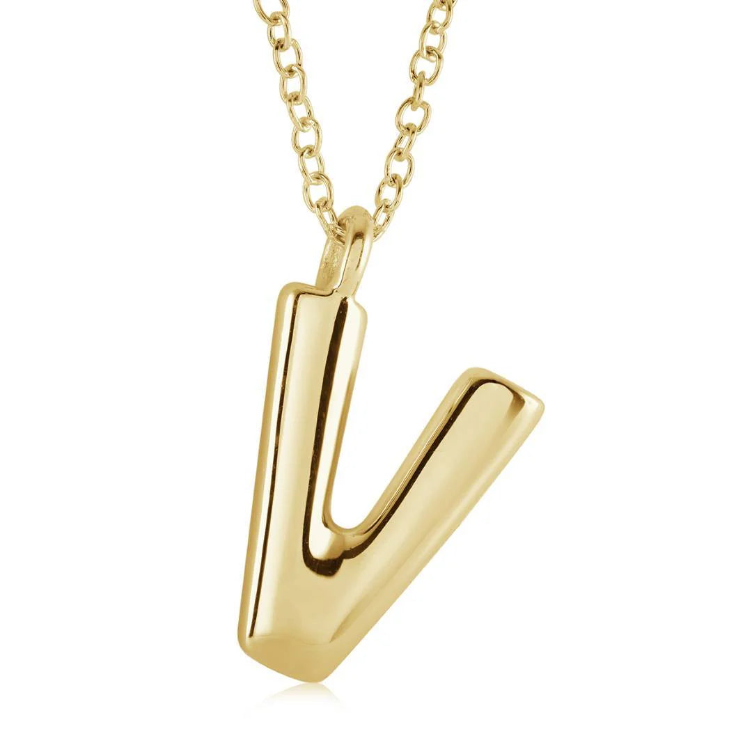 Veloria Bubble Initial Necklace