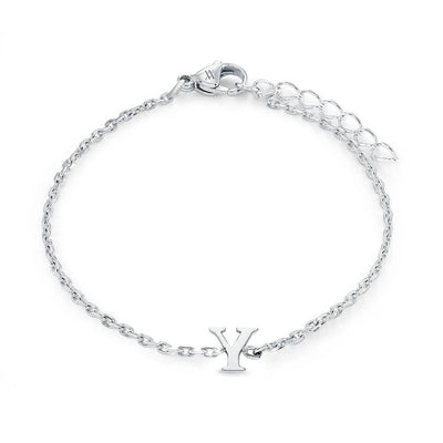 Veloria Stainless Steel  Initial Bracelet