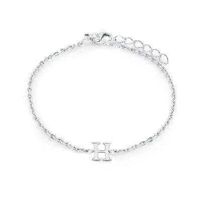 Veloria Stainless Steel  Initial Bracelet