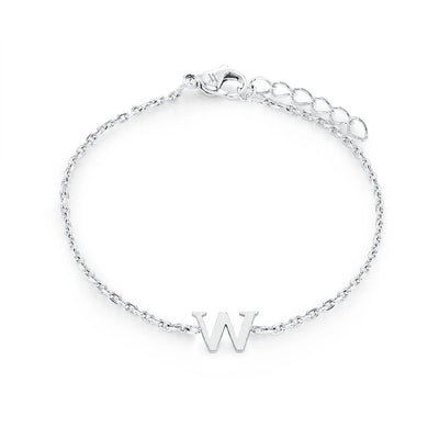 Veloria Stainless Steel  Initial Bracelet