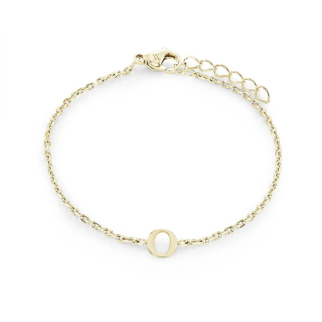 Veloria Stainless Steel  Initial Bracelet