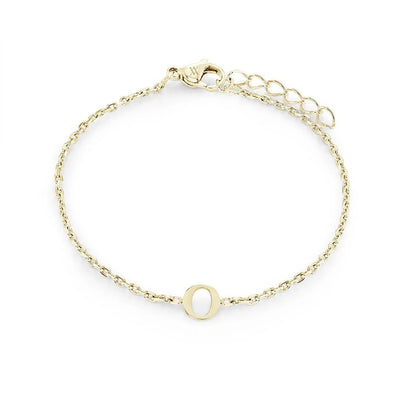 Veloria Stainless Steel  Initial Bracelet