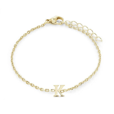 Veloria Stainless Steel  Initial Bracelet