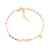 AMEN Gold LOVE Bracelet with Multicolour Enamel Beads