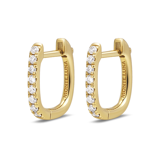 MONTE LUNA Diamond Huggie Earrings