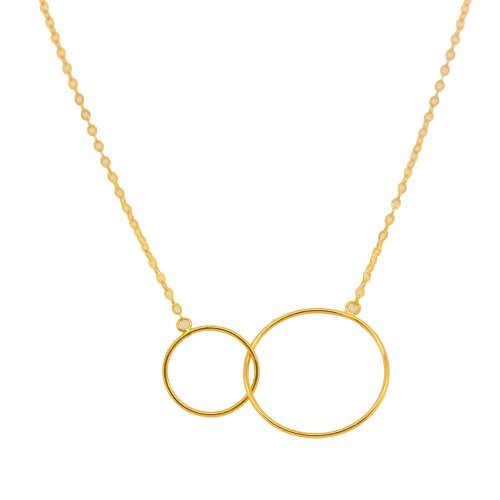 10kt gold Interlocking Circles Necklace