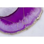 10kt gold Interlocking Circles Necklace