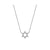 10kt gold small Diamond Star of David Necklace