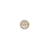 SKINNY SILVER HAPPY FACE CHARM (YELLOW)